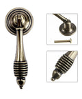 Retro Zinc Alloy Cabinet Pull Ring Handles Set Of 4 For Doors And Drawers, Vintage Style Furniture Hardware, Decorative Handles, close-up view