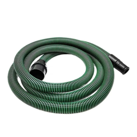 Premium 5 Meter Replacement Dust Extractor Hose Compatible With Festool, flexible green hose for dust collection system.