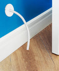 Super Sturdy Silicone Wall Grommets Set of 4 For Cords Wire Cable Holes Cover Portable Design That Lasts Forever To Protect Penetrations In Modern Homes While Keeping Everything Tidy And Dust Free Behind Desks wall cable pass-through with white cord