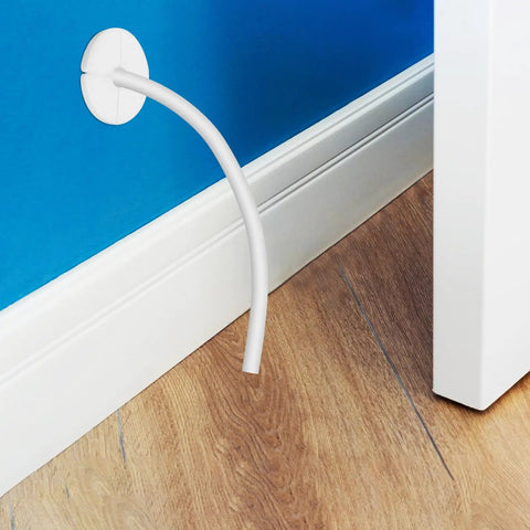 Super Sturdy Silicone Wall Grommets Set of 4 For Cords Wire Cable Holes Cover Portable Design That Lasts Forever To Protect Penetrations In Modern Homes While Keeping Everything Tidy And Dust Free Behind Desks wall cable pass-through with white cord