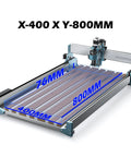 Hybrid Spoilboard Table Made Of Aluminum And MDF For 4040 Reno CNC Router, work area X400mm by Y800mm expansion shown