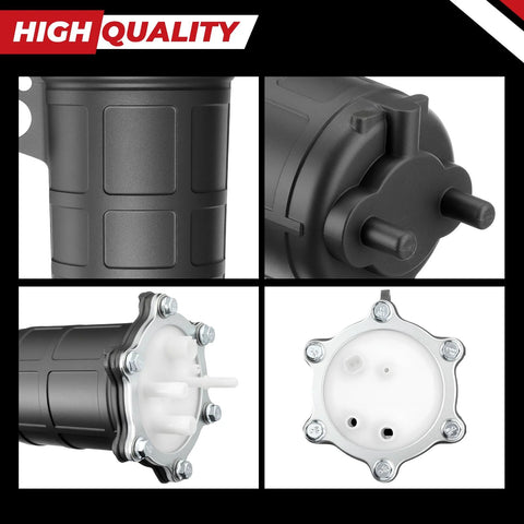 Drop-In Fuel Pump 16700-HP5-602 Replacement For Honda ATV TRX700XX 2008 2009 close-up and side views showing connectors