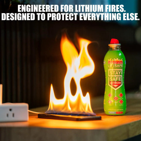 Straight Up Knock Out Dangerous Lithium Ion Battery Fires With This Totally Safe Non Toxic Fire Suppressant Spray Designed For Phones Laptops Tablets And Power Banks To Stop Blazes Fast