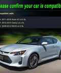 Reliable Aftermarket Alternator That Fits Like a Boss For 2011-2016 Scion TC shown on road, compatibility banner visible