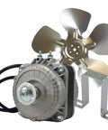 10W Refrigeration Condenser And Evaporator Motor 115V 60Hz 0.65A 1450 RPM With Base And 9 Inch Aluminum Fan Blade CCW Shaft Universal Fit