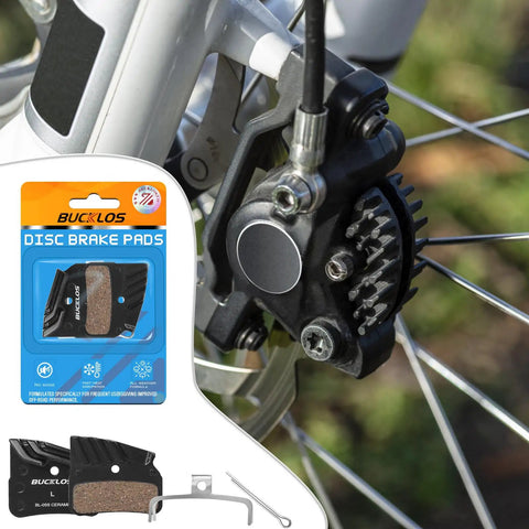 BL 05S Ceramic Bike Brake Pads For Disc Brakes Compatible With Shimano N03A N04C D02S D03S And BR M9120 M8120 M7120 on bike wheel