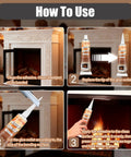 Heavy Duty High Heat Silicone Sealant Set 100ml Clear Heat Resistant Glue Ultra Durable Waterproof Sealant For Fireplace Oven Microwave Stove Cooktop Grill No Mess Pack Of 2 usage instructions