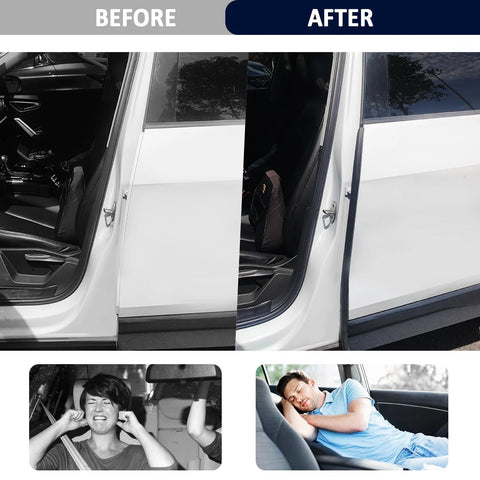 20ft U-shaped rubber car door weather stripping with steel insert; door edge seal for car, truck, SUV, RV.