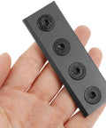Heavy Duty Sliding Barn Door Hardware Track Connector Kit With Metal Flat Plate Bracket for Commercial Sliding Doors in hand