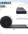 Two Roll Gray Duct Insulation Wrap With Thermal Foil Backing For HVAC Vents And Air Ducts 12 Inch Wide 20 Feet Long, showing thickness.