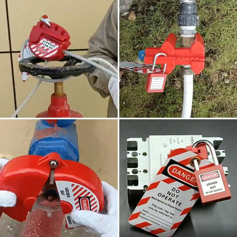A Complete Lockout Tagout Kit For Electrical Panels With Clamp On Circuit Breaker Locks That Supports Group Lockout Hasps And Tags OSHA Compliant Includes Universal Multi Pole Breaker Lockout For Station Use In Bright Orange Box