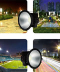Hardcore Rechargeable LED Floodlight IP66 Waterproof Outdoor Work Lamp With High Lumen Projection Beam And Rustproof Aluminum Case for job sites at night.