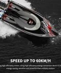 High Speed Remote Control Boat Delivers 60KPH Thrills For Pools And Lakes, 2.4GHz RC Hobby Boat showcasing water speed