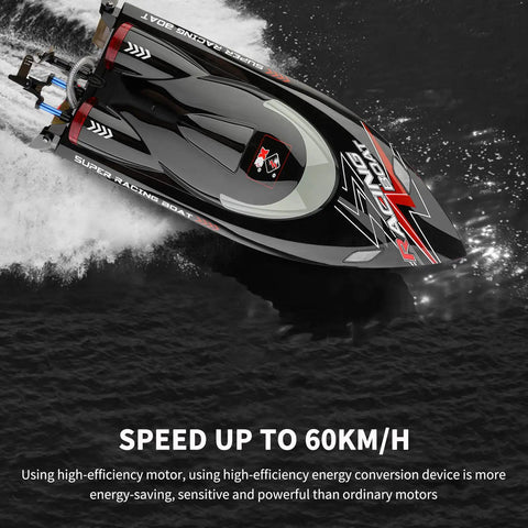 High Speed Remote Control Boat Delivers 60KPH Thrills For Pools And Lakes, 2.4GHz RC Hobby Boat showcasing water speed