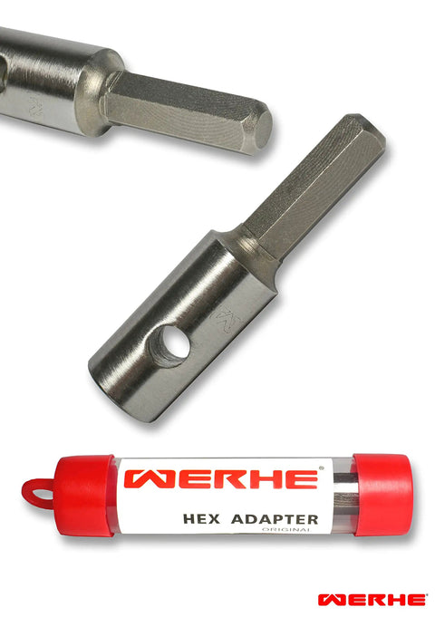 Earth Drill Adapter For Cordless Drills And Augers That Grips No Slip Hex And Keyless Chucks For Solid Post Hole Drilling