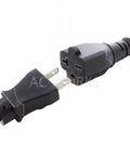 Top Tier One Foot 12 3 Awg Electric Vehicle Charging Adapter Plugging Standard Household Outlet Directly Into Nema 6 20 Receptacle Close-up