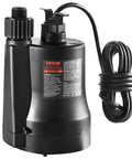 Close-up of Submersible Sump Pump One Third HP, 2450 GPH High Flow, 30 Feet Head, Heavy Duty Thermoplastic Water Pump with 10 Foot Power Cord