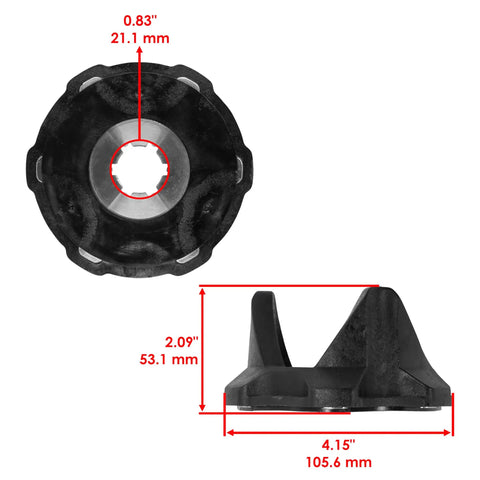 High Performance CVT Driven Clutch Pulley Cam Helix For Can Am UTVs 420280199 420280194 Upgrade For Faster Shifts Smoother Acceleration And Durable Power, black 4.15" helix with 0.83" bore