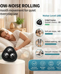 Say Adios To Heavy Lifting With These Hassle Free Self Adhesive Appliance Sliders featuring black 3-ball caster wheels for quiet rolling.