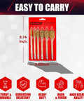 Flat Wood Spade Drill Bit Set Six Piece Paddle Bits From Three Eighths Inch To One Inch Durable Paddle Style