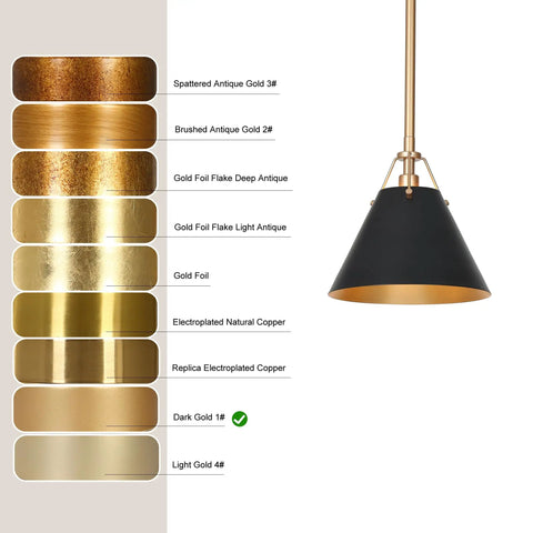 Dope Modern Black And Gold Farmhouse Pendant Light For Kitchen Island One Light With Vintage Vibe 7.9 Inch Diameter Hanging Pendant For Dining Room Hallway Foyer And Bedroom