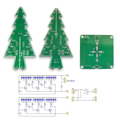 Christmas Tree Soldering Kit For Beginners Ready To Go Hands On With Easy Instructions All In One Do It Yourself Electronics