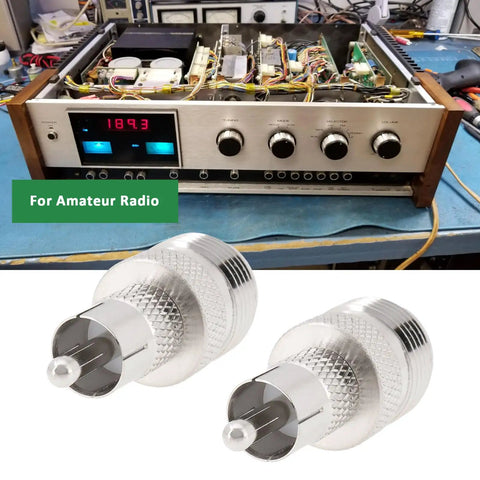 UHF SO239 Female To RCA Male Coax Connector Adapter For Ham Radios And Heathkit Gear Plug And Play RF Coaxial Adapter