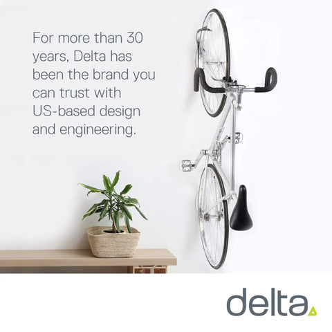 Vertical Bike Wall Mount With Tire Tray For Easy Access And Space Saving Storage Holds Up To 40 Lbs