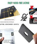 Anti Theft License Plate Screws Set In Rust Proof Stainless Steel With Tamper Resistant Locking Heads For Front Or Rear Plates M6 Self Tapping Bolts Chrome Caps And Nuts Included One Quarter Inch Drive shown with noise-reducing anti-rattle pads.