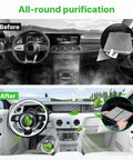Before and after image of Mazda cabin air filter installation for Mazda All In One Engine Air Filter And Cabin Air Filter Set For 2013 Through 2023 Mazda CX5 2.0L 2.5L, 2014 Through 2018 Mazda 3 2.0L 2.5L, 2014 Through 2020 Mazda 6 2.5L Replacement High Efficiency Purification