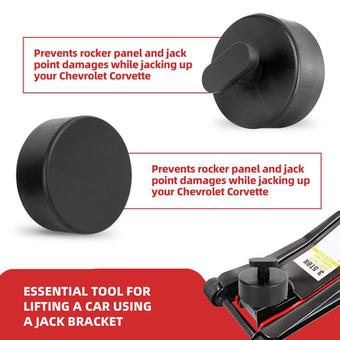 Non Marring Rubber Jack Pads For Corvette Lift Pucks Set Of 4 Heavy Duty Floor Jack Pads For C5 C6 C7 C8 Protect Floors