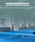 Banish Wall Scuffs And Door Dings Cold With Heavy Duty Self Adhesive Wall Protectors Black Foam Bumper Strips Durable Paint Shield For Garage Cars Playrooms And Gyms 3cm Thick 32 Ft Roll seen in a gym with soundproof and moisture resistant features.