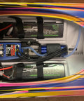 3S LiPo Battery 11.1V 5200mAh 120C With XT60 And TRX Plugs installed in RC boat interior