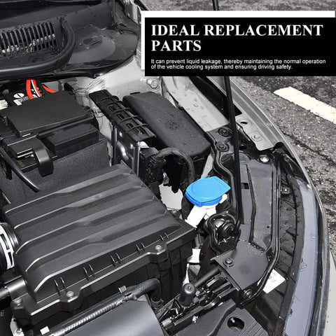 Porsche Cayenne 2003 Through 2018 Windshield Washer Fluid Reservoir Cap Cover installed in car engine bay