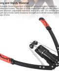 Compact 12V Electric Linear Actuator With 70N Thrust And Slick Silent Operation for hydraulic workout use with red and black handles.