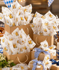 Beer Themed Tissue Paper Pack With 50 Sheets On 20x14 Inches Ideal For Gift Bags And Party Favors Featuring Beer Glass Foam Wheat And Gold Designs