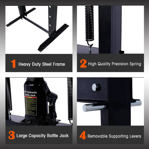 20 Ton Hydraulic Shop Press With Rugged H Frame Base And Smooth Adjustment Plate Built As A Badass Garage Bearing Machine That Handles Serious Gear Tasks Without Breaking A Sweat