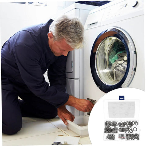 Mechanic using 390 Count Serrated Tooth Lock Washers Set M3 To M10 Stainless Steel Assortment Kit for maintenance