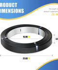 Real Beefy 1/2 Inch Steel Strapping Coil With 2900 Foot Length And.020 Thickness Featuring Wax Coated Metal Band, showing dimensions 15.98 in x 22.83 in.