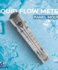 Industrial Water Flow Meter 2-10 GPM 8-40 LPM Panel Mount Rotameter 3/4 MNPT built for water flow reading