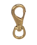 Cast Brass Swivel Eye Snap Hook For Marine Rigging And Fishing Lines, heavy duty 4 inch brass snap with spring latch.