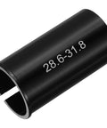 Sturdy Aluminum Bike Seat Post Shim Adapter 28.6 To 31.8 Mm For Mountain Road City And Electric Bikes Black 1 Pack