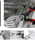 5 Blade Hand Crimper For Sheet Metal And Gutter Work Heavy Duty Crimp Tool cutting stainless steel HVAC ductwork