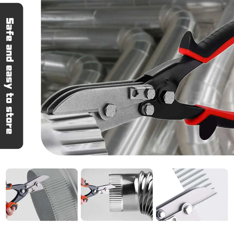 5 Blade Hand Crimper For Sheet Metal And Gutter Work Heavy Duty Crimp Tool cutting stainless steel HVAC ductwork