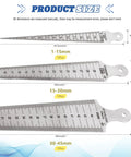 Three Piece Inch And Metric Taper Gauge Set For Welding And Bore Sizing In Stainless Steel With Imperial And Metric Scales For Quick Accurate Measurement Of Cylindrical Holes 1 to 15mm 15 to 30mm 30 to 45mm Diy Friendly Pro Grade