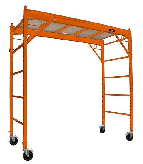 Heavy Duty Steel Rolling Scaffold With Smooth Braking Casters And Twenty Five Height Options Jobsite Ready Workhorse Designed To Carry A Full Ton For Hard Working Crews Stacks Tall
