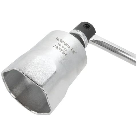 Two And Three Eighths Inch Six Point Rounded Lock Nut Socket One Half Inch Drive For Dodge Dana Sixty Manual Hubs tool