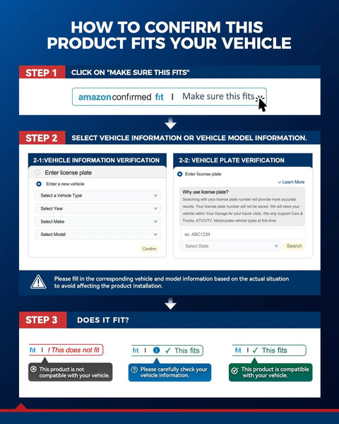 How to confirm product fits your vehicle for Heavy Duty Front Wheel Hub And Bearing Assembly Compatible With 2004 Through 2008 Chevy Colorado And Gmc Canyon Rwd Trucks.