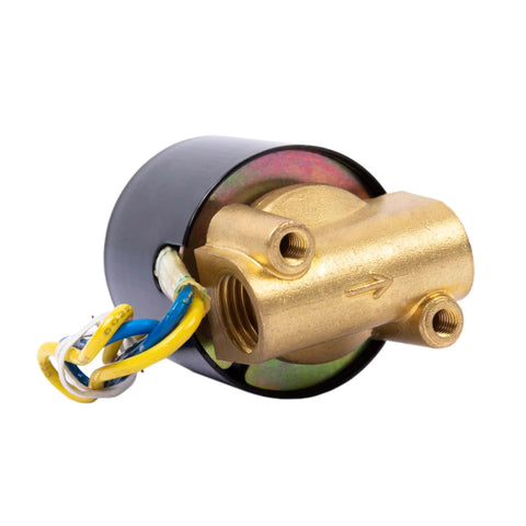 Electric Copper Solenoid Valve Normally Closed For Water Air And Gas 12V DC One Quarter Inch NPT Two Point Five Millimeter Orifice