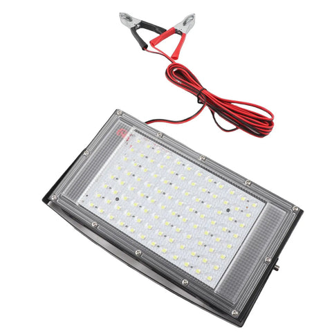 Yechiry Flood Light Board for Camping and Emergencies, 100W LED with clips and wiring for portable use.